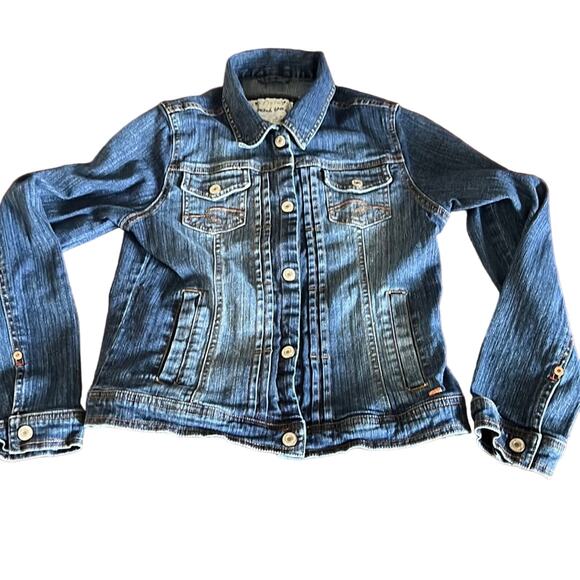 Limited Too Girls Medium  Blue Denim Jean Jacket Classic Styling Y2K - Picture 1 of 13